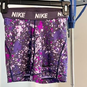 Nike pro dri fit spandex short athletic purple cosmo